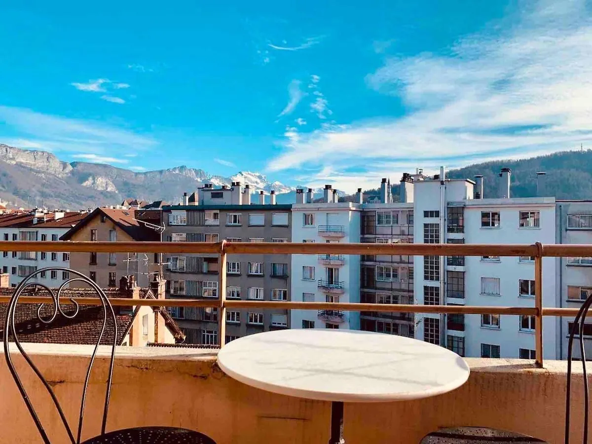 アパート Ilot Zen 5 Min Vieille Ville Vue Montagnes アヌシー